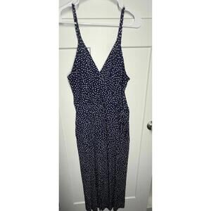 Stitch Fix Kaleigh jumpsuit polka dot navy and white size 2X